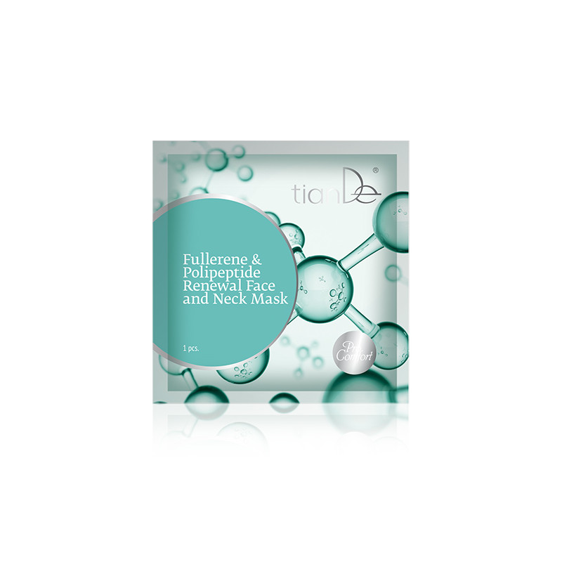 Fullerenes&Polypeptides renewal face&neck mask