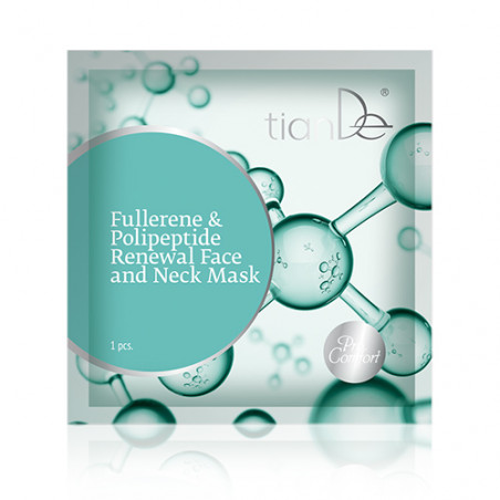 Fullerenes&Polypeptides renewal face&neck mask