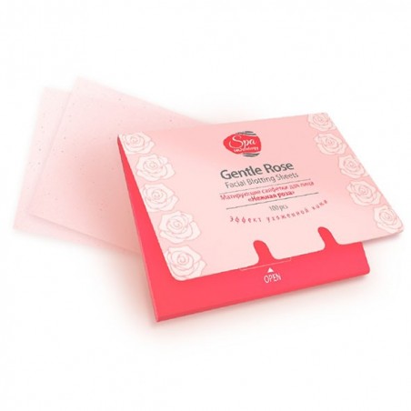 "Gentle Rose" facial blotting sheets