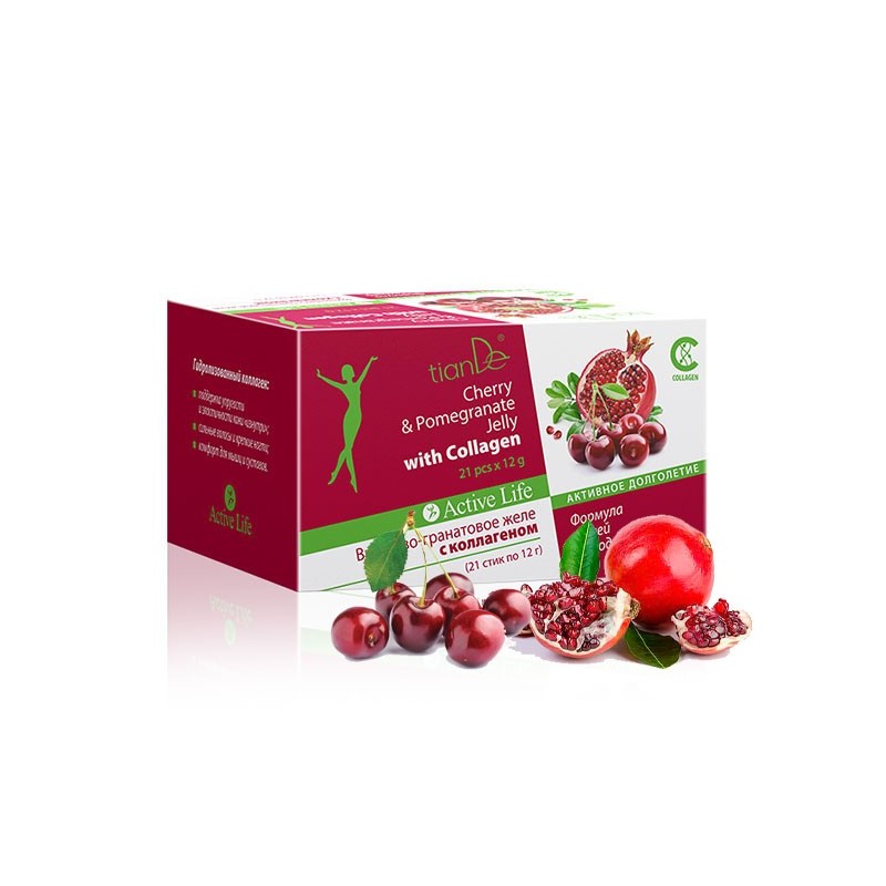 Cherry&pomegranate jelly with collagen