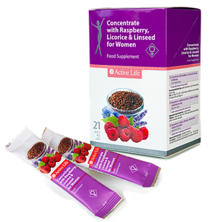 Concentrate with raspberry, licorice&linseed for women